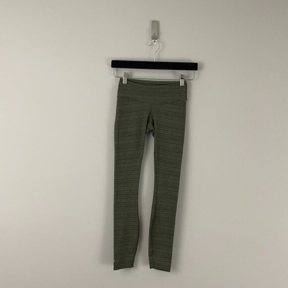 NOBULL Heathered Green Low Rise 7/8 Athletic Leggings Size XS - Picture 1 of 8